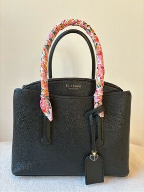 Kate Spade Margaux Medium Satchel in Black